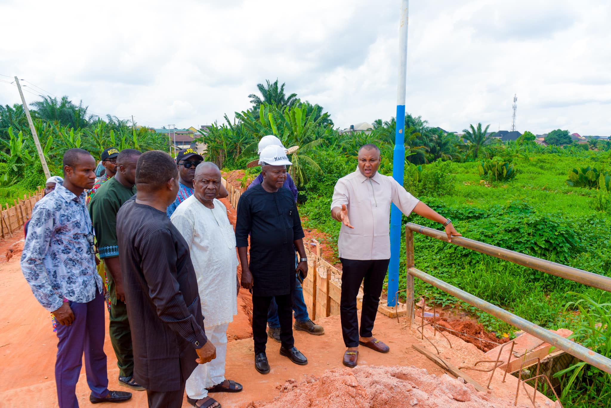 On-Site Inspection at Edike Bridge Link Road & Flood Control Project